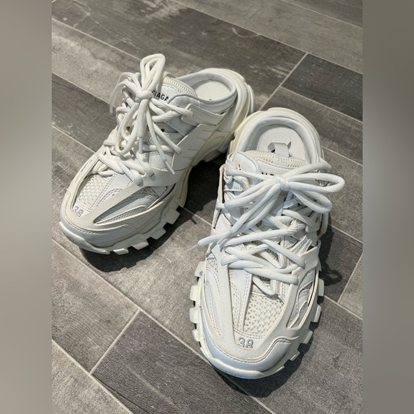 Balenciaga track mules white EU 38 US8 - Picture 2 of 6